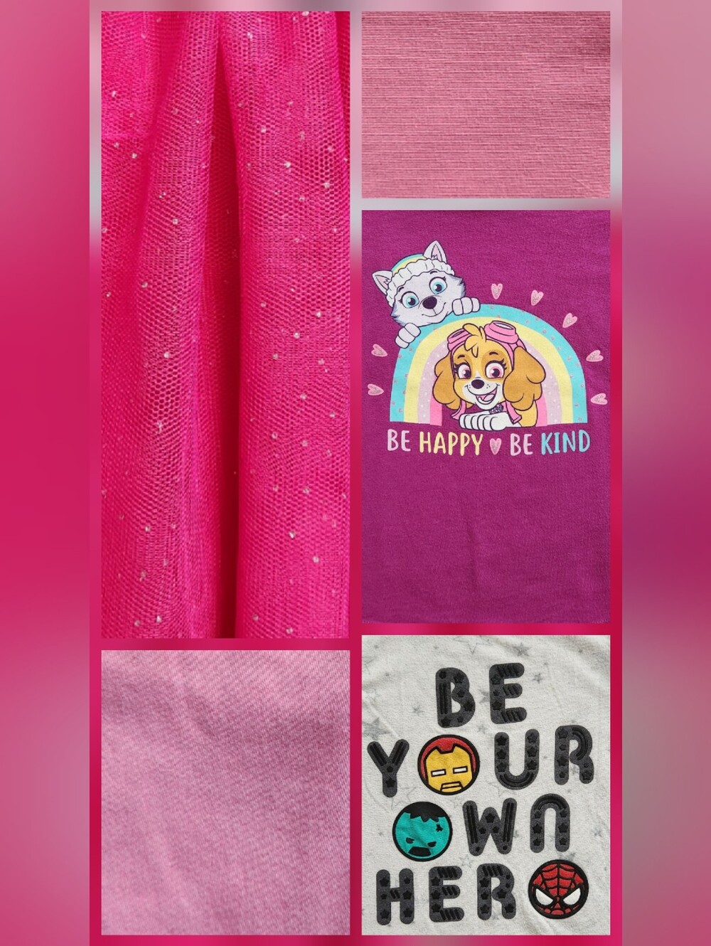Girls 4T Superhero Paw Patrol Mix & Match Bundle | Pink, Purple | 5 Pieces - Picture 2 of 15